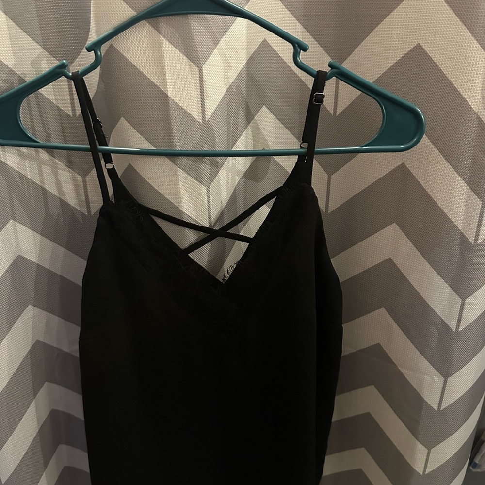 Black Strappy Cami Top